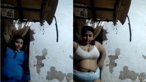 Indian Wifes Sensual Clothes Swap Session