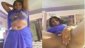 Exclusive video of a horny Tamil Bhabhi flaunting her pussy