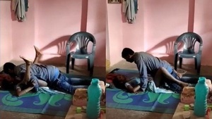 Bhabhas lover cheats on her with another man in this steamy video