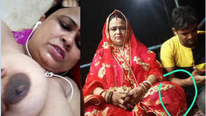 Exclusive video of a Desi aunty flaunting her breasts and pussy