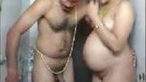 Desi bhabhi takes a shower after having sex with her boss