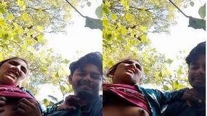 Exclusive Indian Girl Shows Off Her Lovers Big Breasts