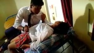 College girls from Pune in an Indian porn video with a sensual twist