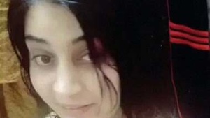 Selfie video of beautiful girl
