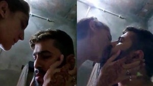 Punjabi couple bj and kissing