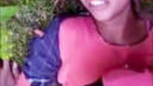 Village girl sucking and fucking in jungle caught