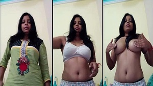 FSI viewers get to see a steamy video of a Desi Indian girl flaunting her big breasts