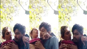 Dehati and her boyfriend have passionate outdoor sex in this video