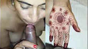 Newlywed Wife Gives a Sensual Blowjob and Receives a Cumshot in Her Mouth