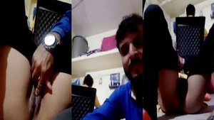 Young office slut gets caught in the act