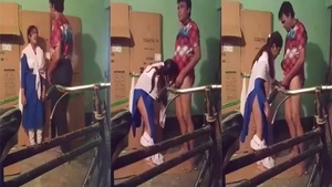 Desi girl enjoys giving oral pleasure to her professor in college