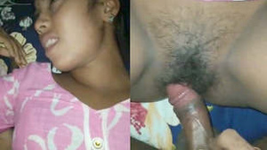 Cute girl with a hairy pussy gets fucked hard