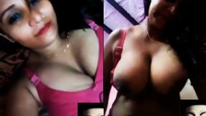 Lonely Indian housewife enjoys video call sex with her lover