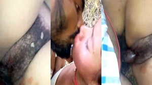 Teen with hairy pussy enjoys forest MMS and wild sex