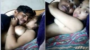 Exclusive Video: A Girl Sucking Her Lovers Breasts with Passion