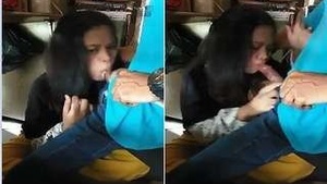 Indian College Girl Gets Her Mouth Stretched by Shop owners Dick