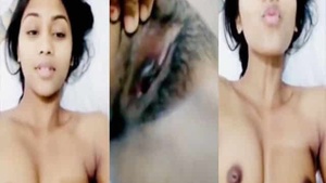 Sexy nude video of a hot girlfriend getting naked