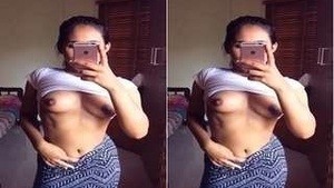 Desi Girls Exclusive Selfie Session with Her Lover
