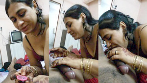 Desi Bhabhi Shabnam Boketes Sensual Blowjob Video