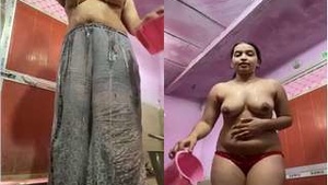Indian Desi Babe Strips and Reveals Her Naked Body in Part 3