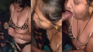 Desi Bhabi Gives My Husband a Sensual Blowjob