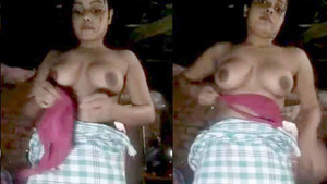 British Pakistani wife strips and gets fucked by shy lover