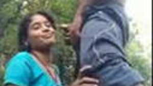 Outdoor Romance with Odia Couple: Blowjob and Kissing
