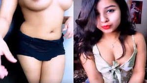 Amateur Desi Girl Bad Alina Teases with Her Big Boobs and Pussy on a Tango Show