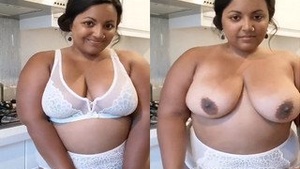 Horny NRI Girl Teases with Her Large Breasts