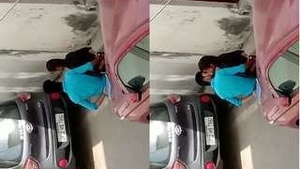 Desi Lovers Exclusive Kissing Session Behind the Door