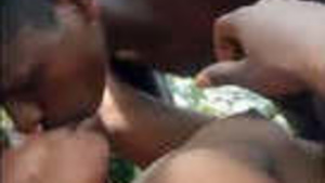 Adivasi couple enjoys outdoor sex in the jungle