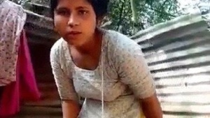 Bangladeshi Girl Bathing solo selfie