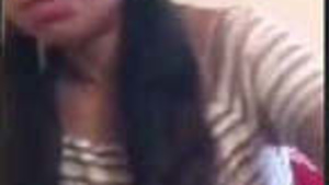 Gorgeous babe showing her big tits pussy video call