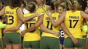 Brazilian volleyball eviscerates the dazzling Cameltoe
