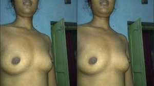 Exclusive Desi Girl pressing Her Boobs
