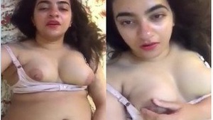Exclusive Sexy pak Girl Showing her Boobs and Wet Pussy