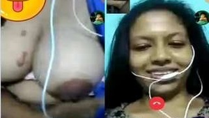 Cute Girl Showing Her Boobs Pussy to Lover On Video Call