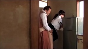A Japanese schoolgirl takes care of her father