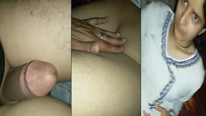 Cute girl in her first time sex with her new lover