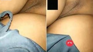 Desi Bhabhi Showing Her Wet Pussy to Lover On Video Call