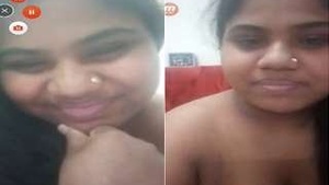 Sexy Bangla Boudi Showing Her Boobs and Pussy
