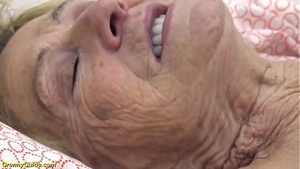 A sexy, hairy grandmother of years getting fucked by her toy boy
