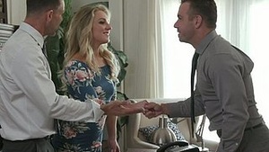 Cuckold gets his find as kinky Kate Kennedy fucks with a smile shining