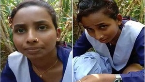 Exclusive Cute Look Bihari Girl OutDoor With Lover With Audio