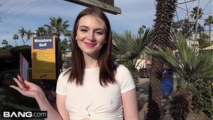 Maya Kendrick Amateur Sexy Hairy Pussy Teen on a Mini Golf Date