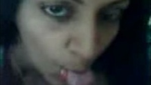 Desi Hyderabad village babe sucks her lover off