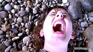 My first public mouthful of cum on the beach