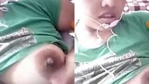 Cute horny Girl Showing Her Boobs