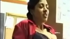 Indian secretary and her boss in the office