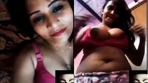 Sexy Desi Bhabhi Showing Boobs to Lover on Video Call